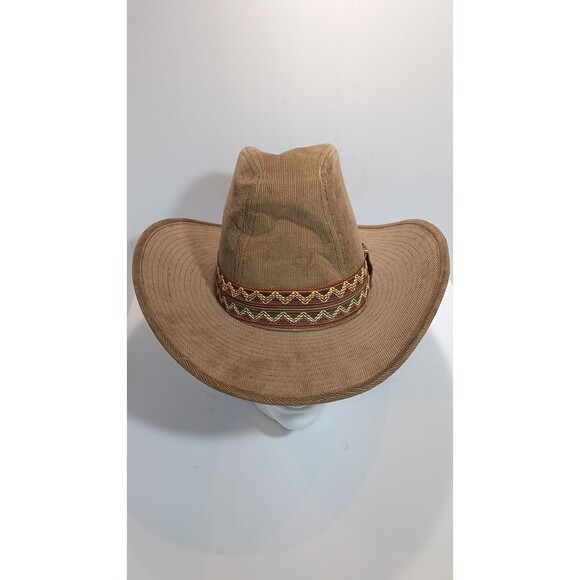 Vintage Newport Western Cowboy Hat Brown Suede Felt S 6 3/4 - 6 7/8 - Picture 1 of 14